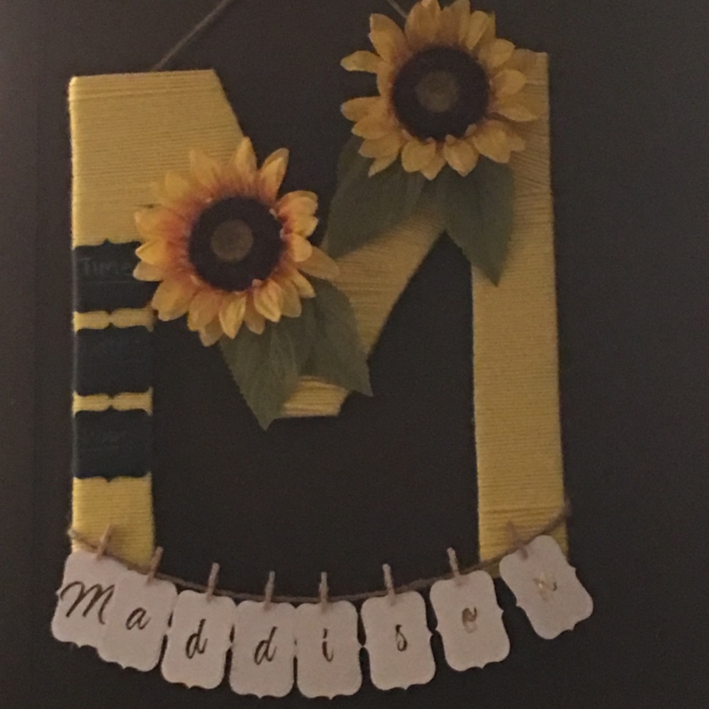handmade diaper cakes and door hangers